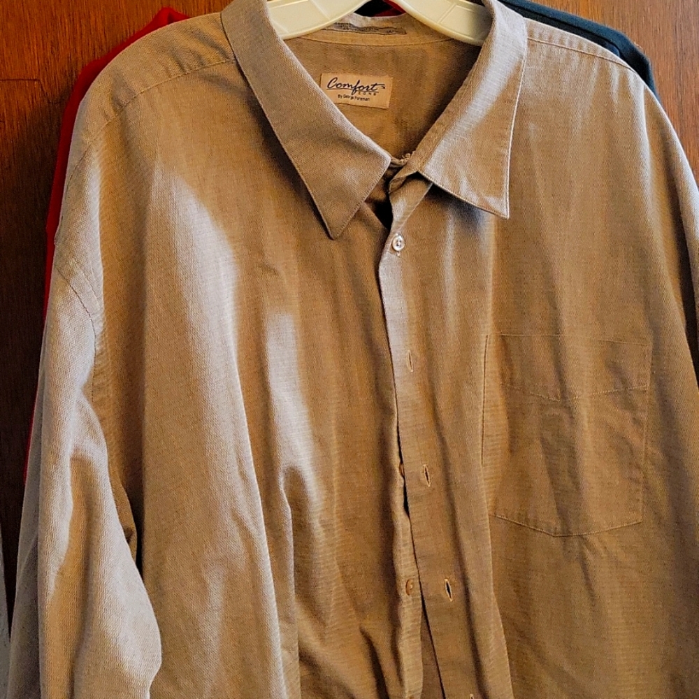 Big man's dress shirt